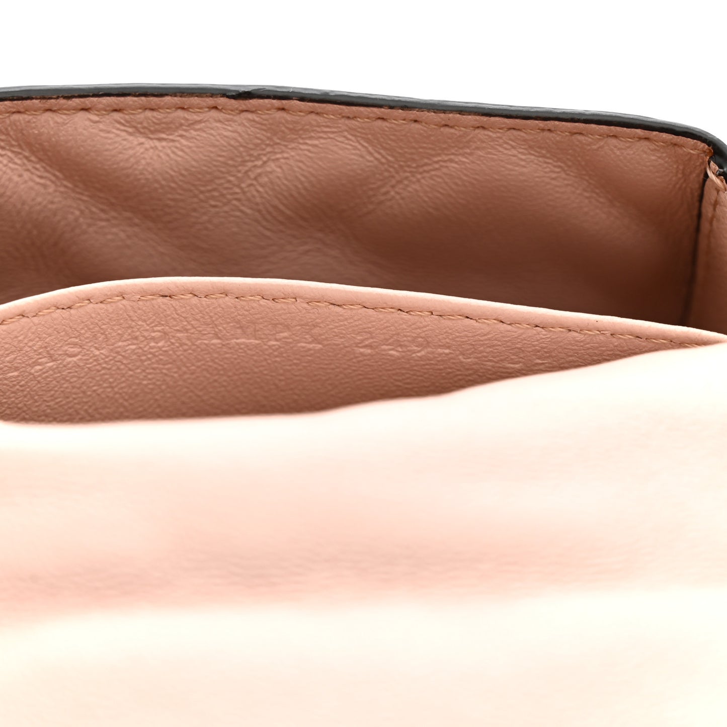Nappa Matisse FF Embossed Nano Maxi Buckle Baguette Charm Rosa Quarzo