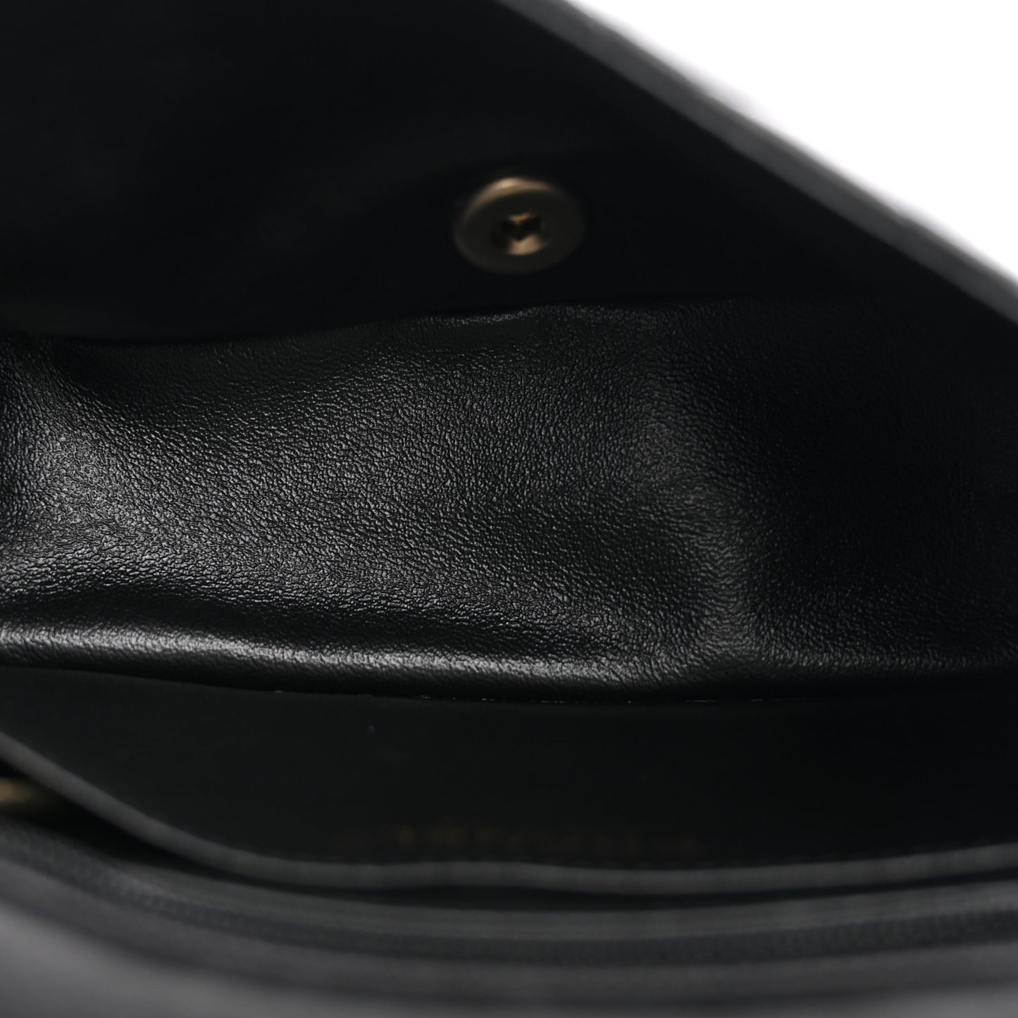 Lambskin Quilted Mini Square Flap Black