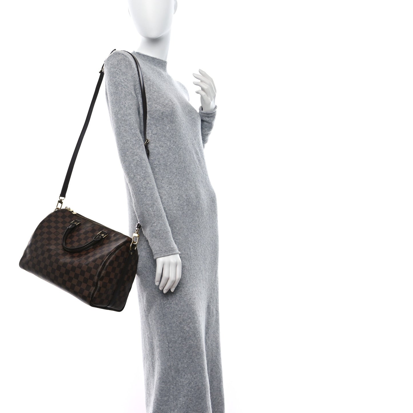 LOUIS VUITTON Damier Ebene Speedy Bandouliere 35