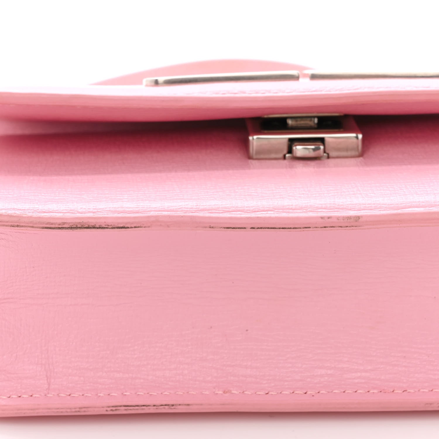 Balenciaga Calfskin Stripe Embossed Gossip Chain Bag XS Candy Pink 12 of 15