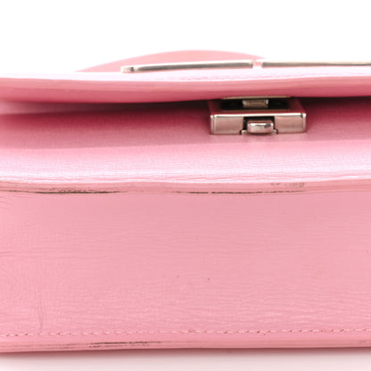 Balenciaga Calfskin Stripe Embossed Gossip Chain Bag XS Candy Pink 12 of 15