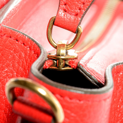 Celine Goatskin Nano Bi-Color Luggage Red 8 of 9
