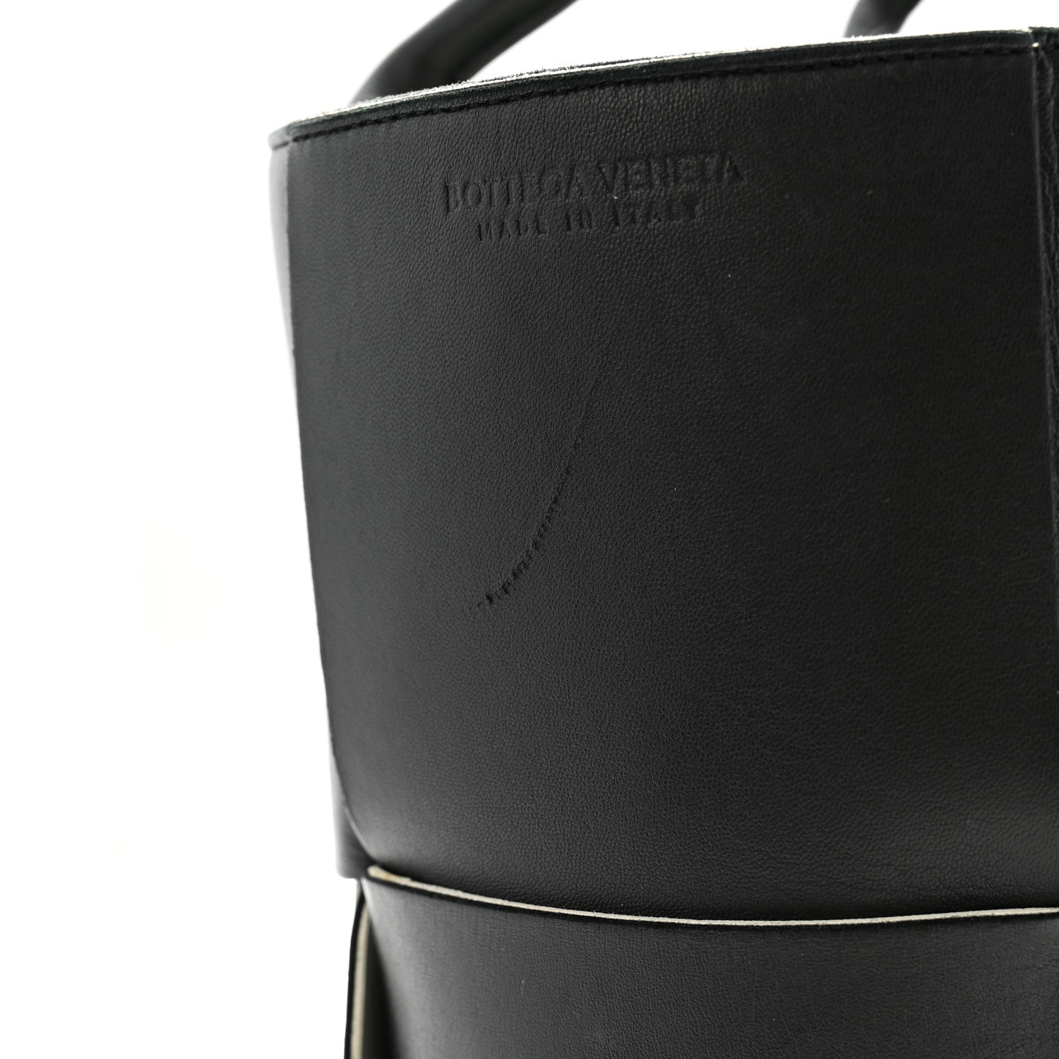 Bottega Veneta Nappa Maxi Intrecciato Arco Tote Black White 11 of 12
