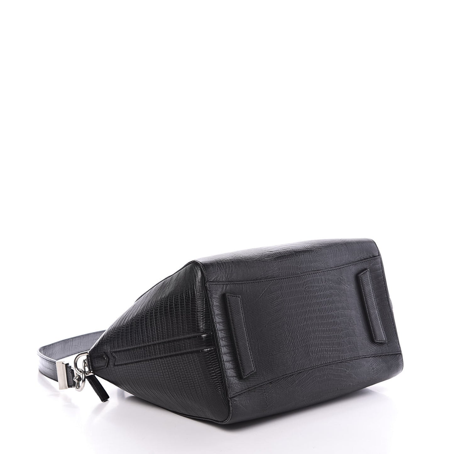 Calfskin Lizard Embossed Medium Antigona Black