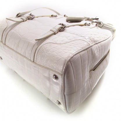 Prada Crocodile Frame Bowler White 5 of 13
