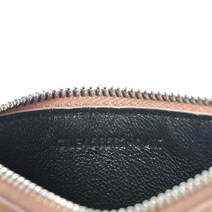 Saint Laurent Grained Calfskin 5 Fragments Zip Pouch Card Holder Pale Pink 7 of 8