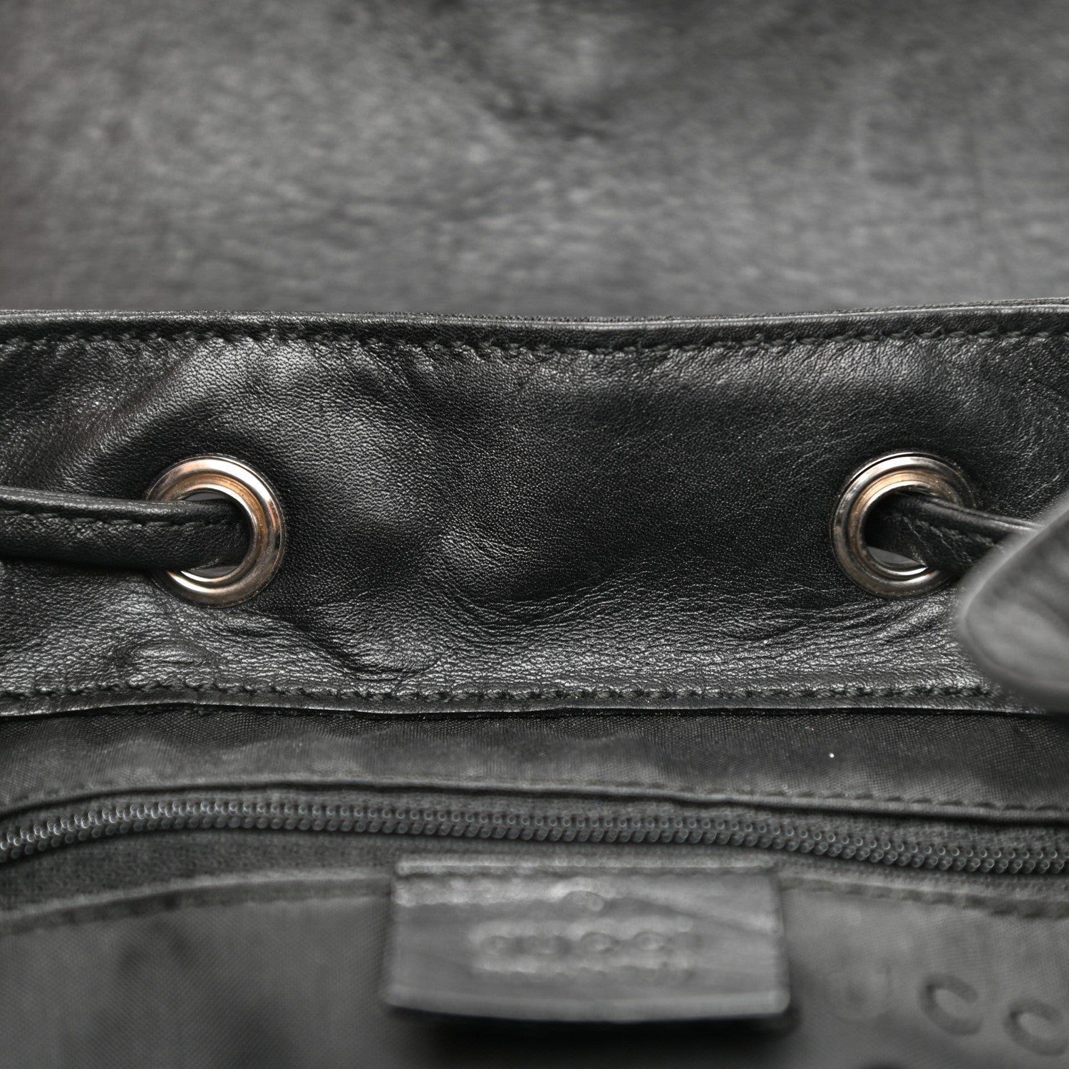 Gucci Nylon Monogram Backpack Black 11 of 15