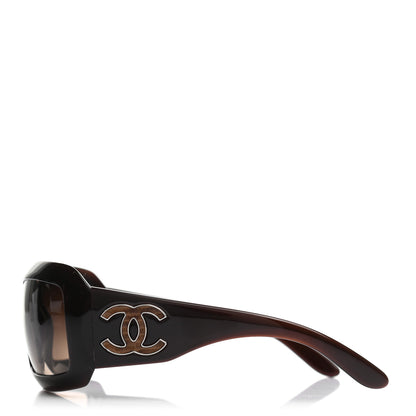 Chanel Oval CC Sunglasses 6022-Q Brown 3 of 7