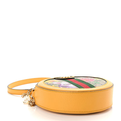 Gucci GG Supreme Monogram Flora Web Mini Ophidia Round Shoulder Bag Beige Multicolor Crop 4 of 9