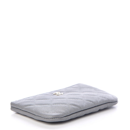Chanel Caviar Quilted Small Cosmetic Case Grey 4 of 8