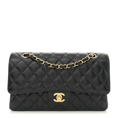 Chanel Caviar Quilted Medium Double Flap Black 1 of 11