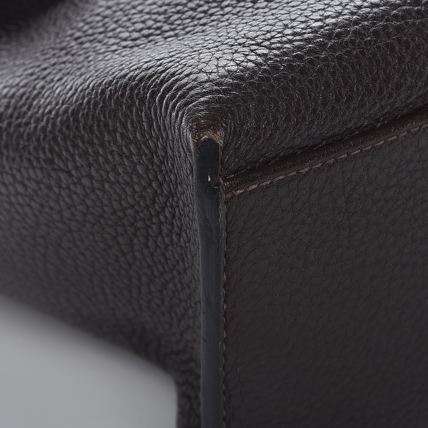 Hermes Taurillon Clemence Alfred 35 Chocolate 10 of 13