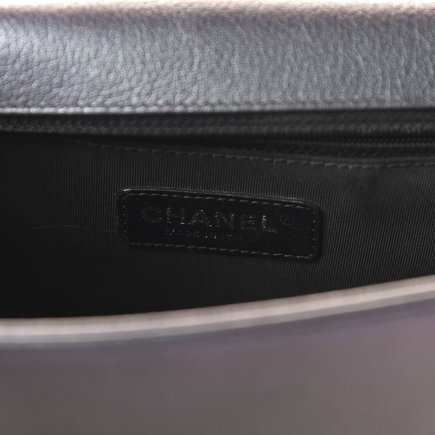 Chanel Iridescent Goatskin Quilted New Medium Boy Flap Purple 8 of 11