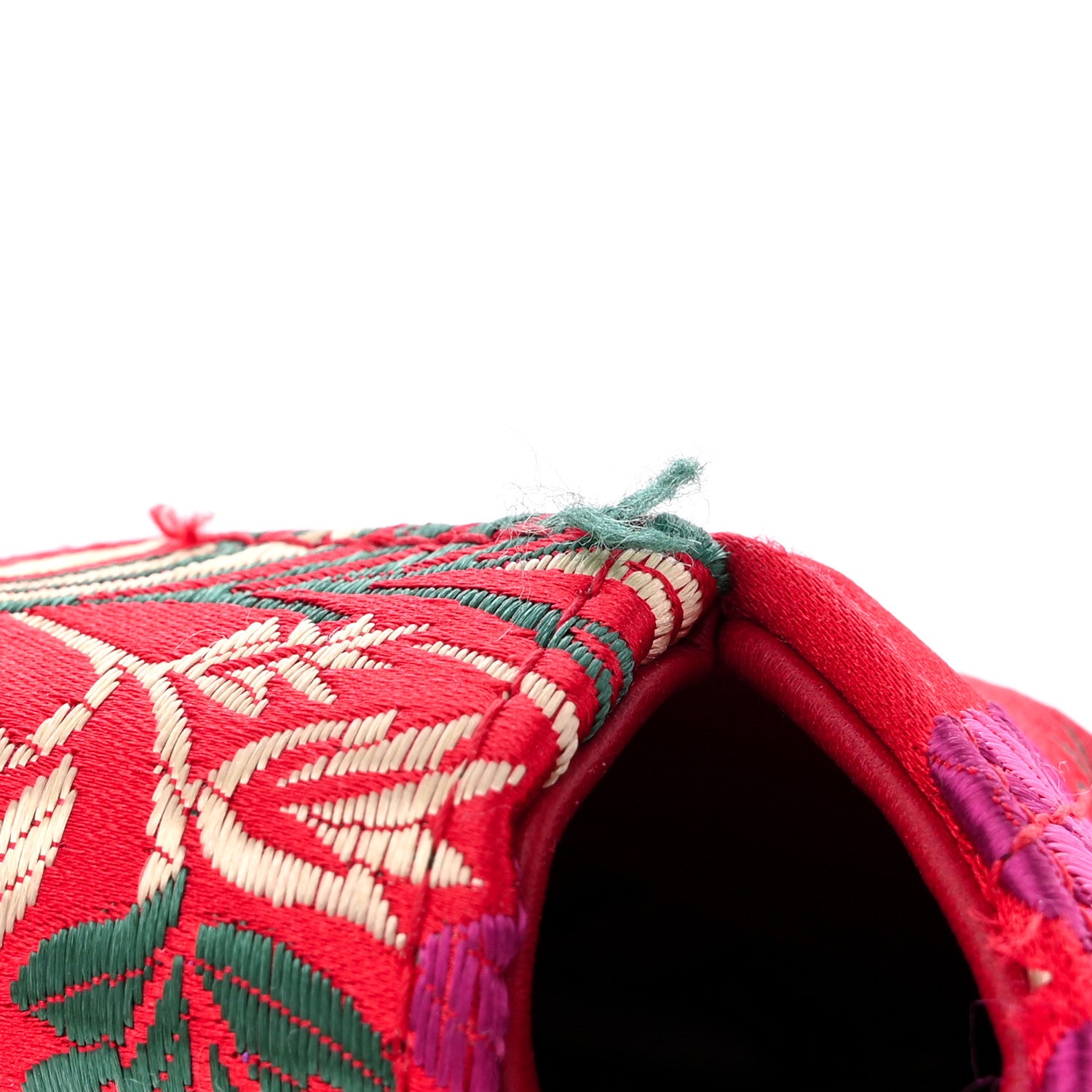 Gucci Jacquard Matelasse Floral Medium GG Marmont Shoulder Bag Red 14 of 15