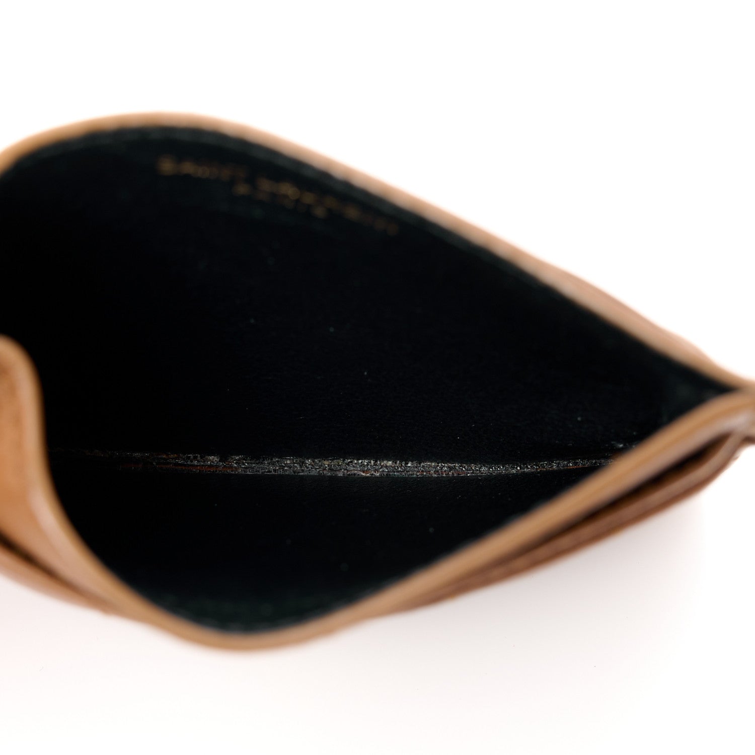 Saint Laurent Lambskin Quilted Cassandre Credit Card Case Fox 5 of 10