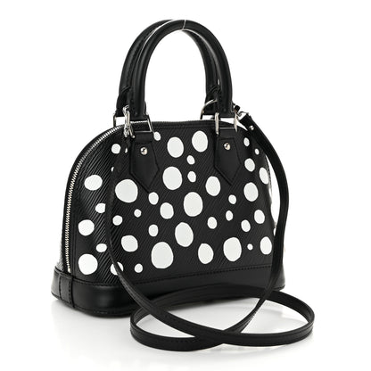 Louis Vuitton X YK Epi Alma BB Black White 3 of 9
