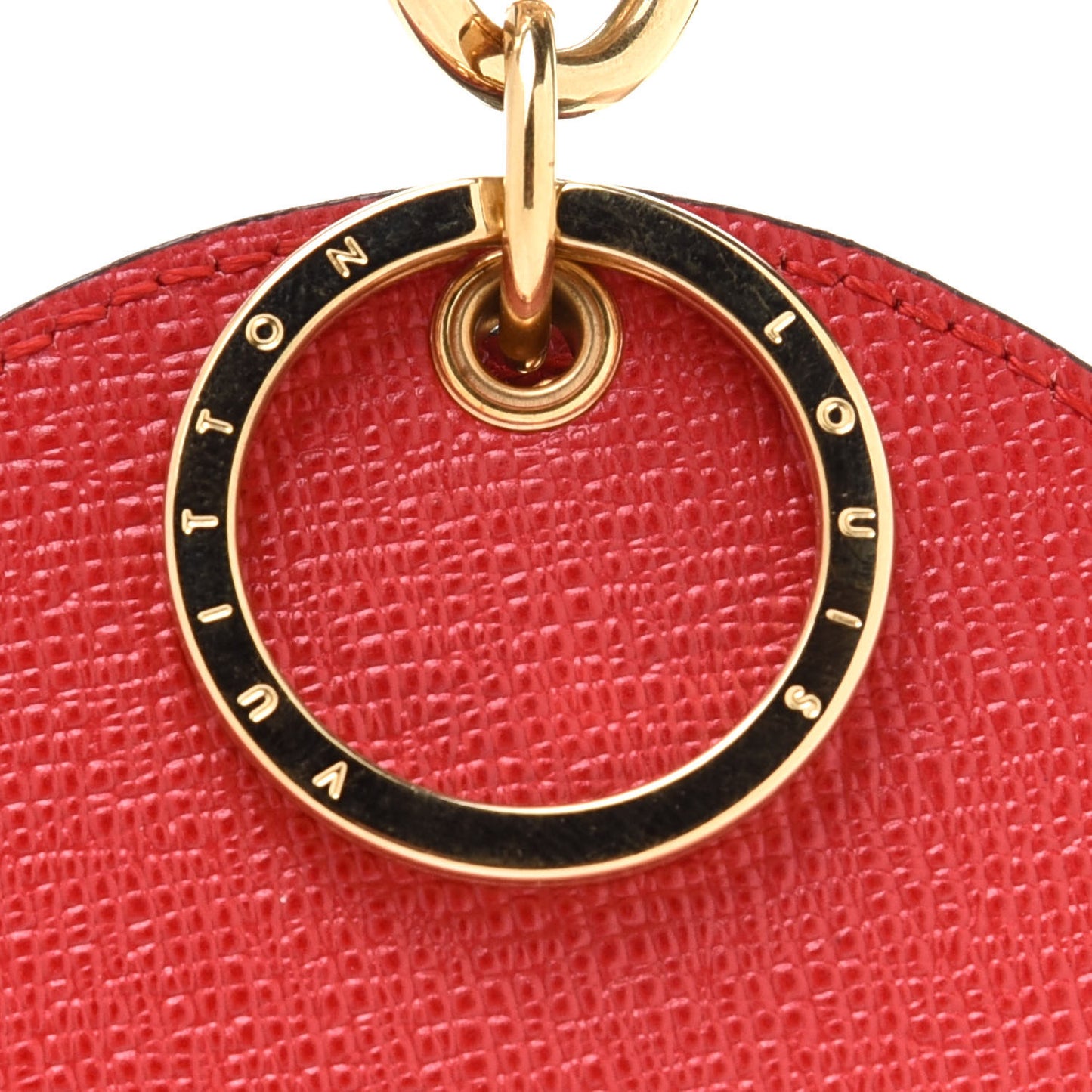 Denim Damier Monogram Patchwork Bag Charm Key Holder