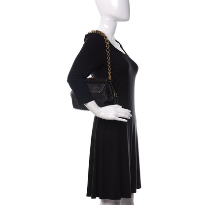 Prada Goatskin Frame Bag Black 2 of 9