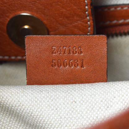 Gucci Monogram Medium GG Running Tote Orange 7 of 10