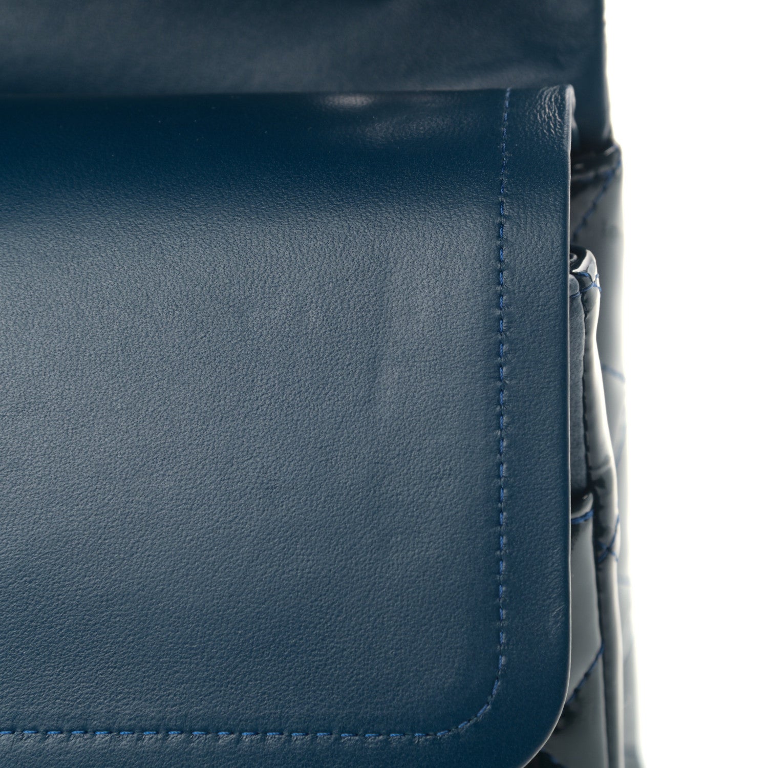 Chanel Patent Quilted Jumbo Double Flap Navy 12 of 12