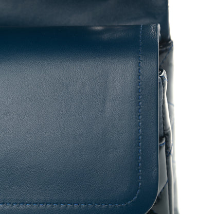 Chanel Patent Quilted Jumbo Double Flap Navy 12 of 12