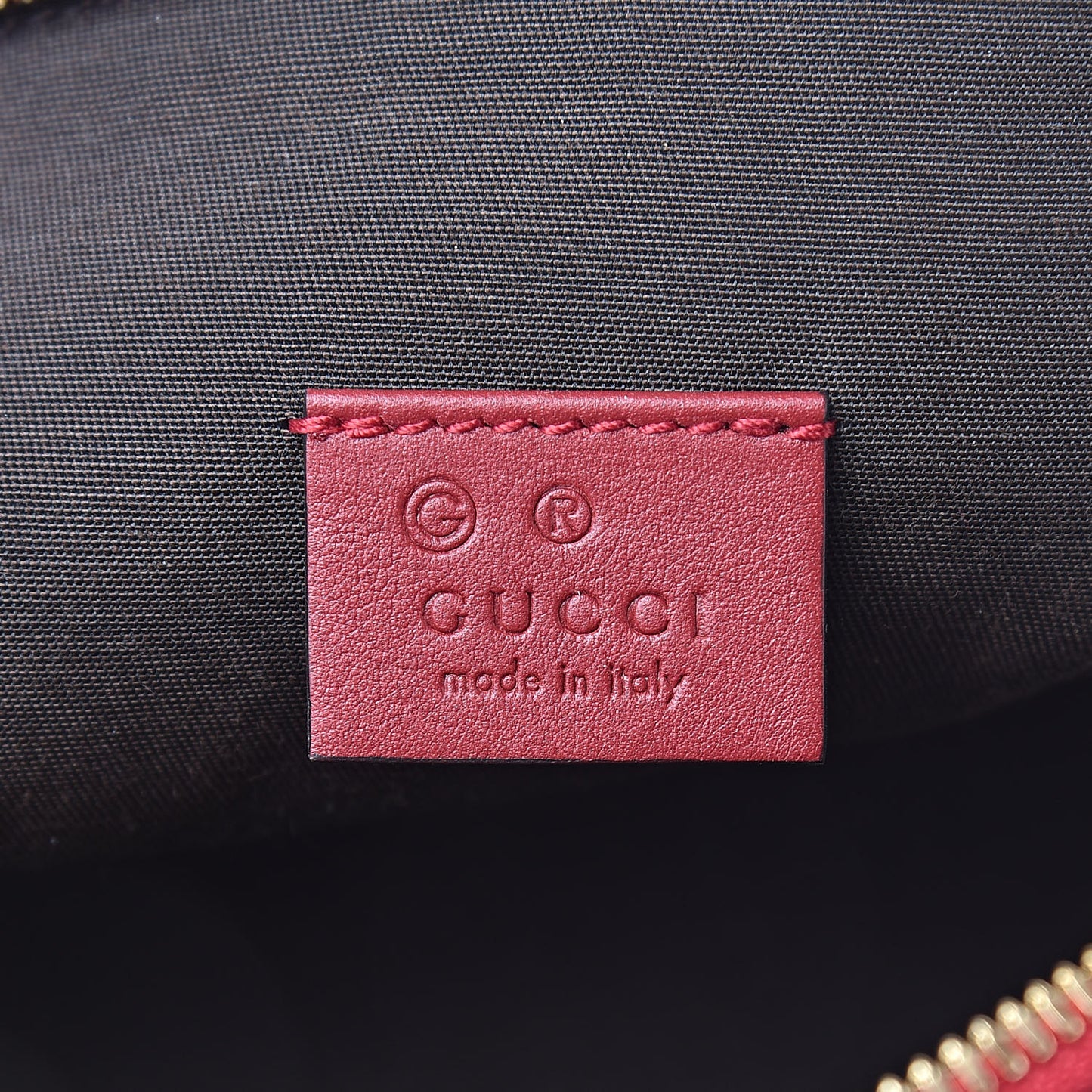 Microguccissima GG Cosmetic Case Red