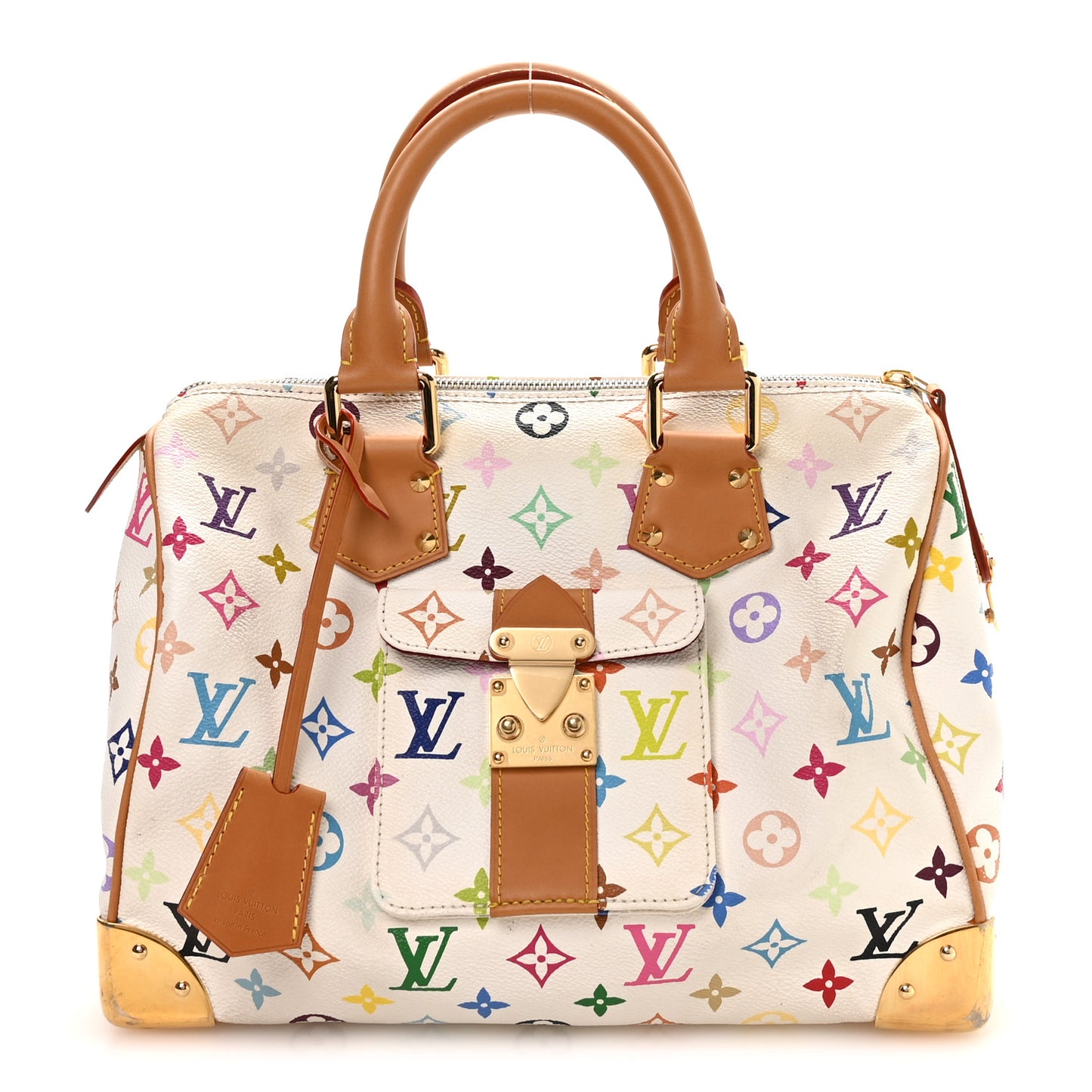 Monogram Multicolor Speedy 30 White
