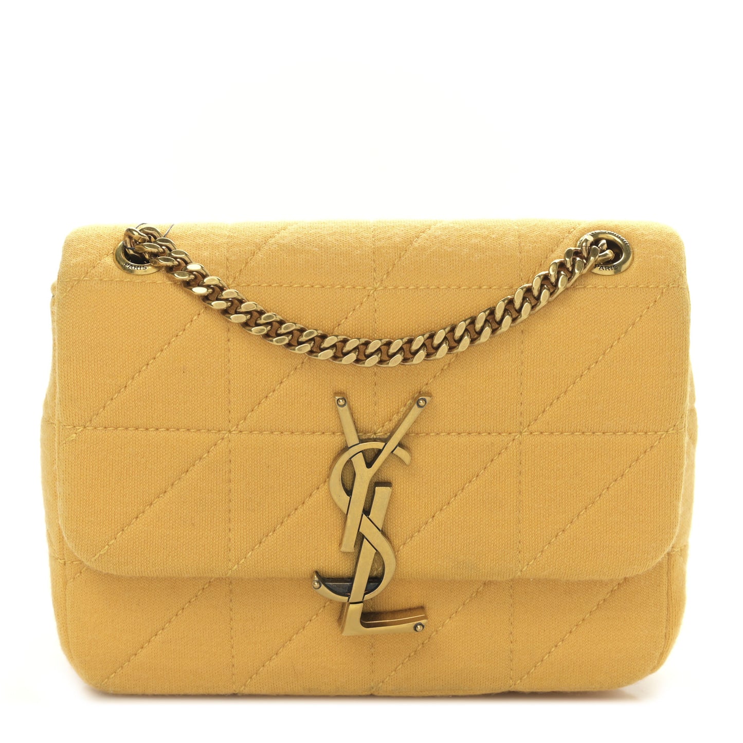 Jersey Wool Patchwork Monogram Mini Jamie Baguette Saffran