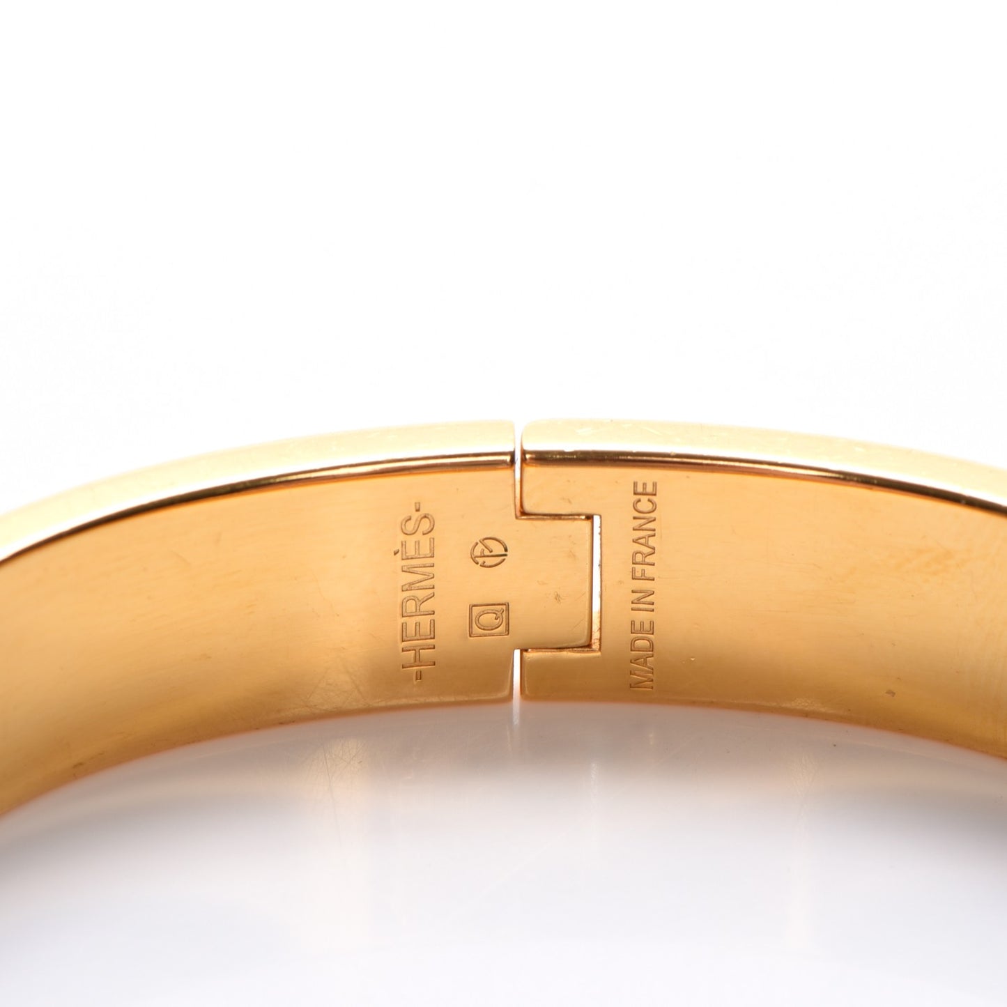 Enamel Narrow Clic Clac H Bracelet PM Black