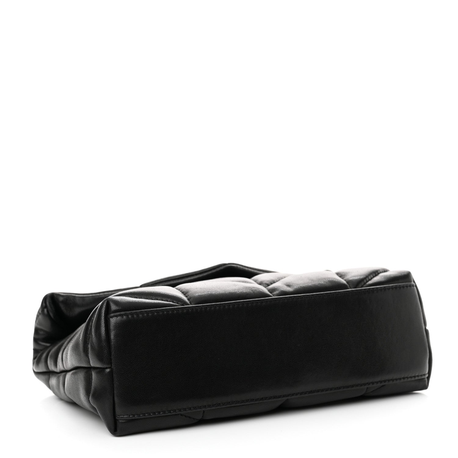 Saint Laurent Lambskin Quilted Toy Loulou Puffer Monogram Chain Satchel Black 4 of 12