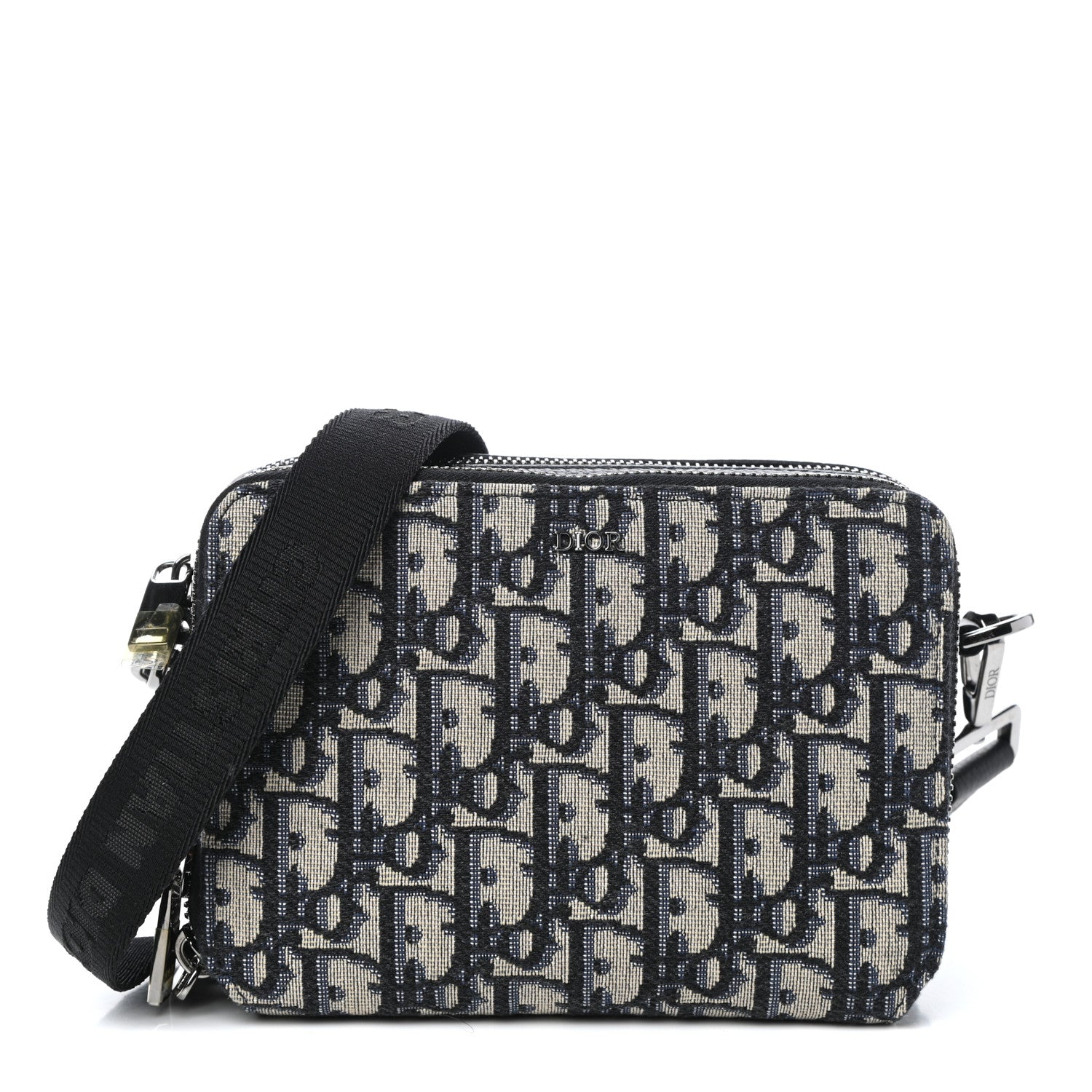 Christian Dior Oblique Pouch Navy Blue 1 of 10