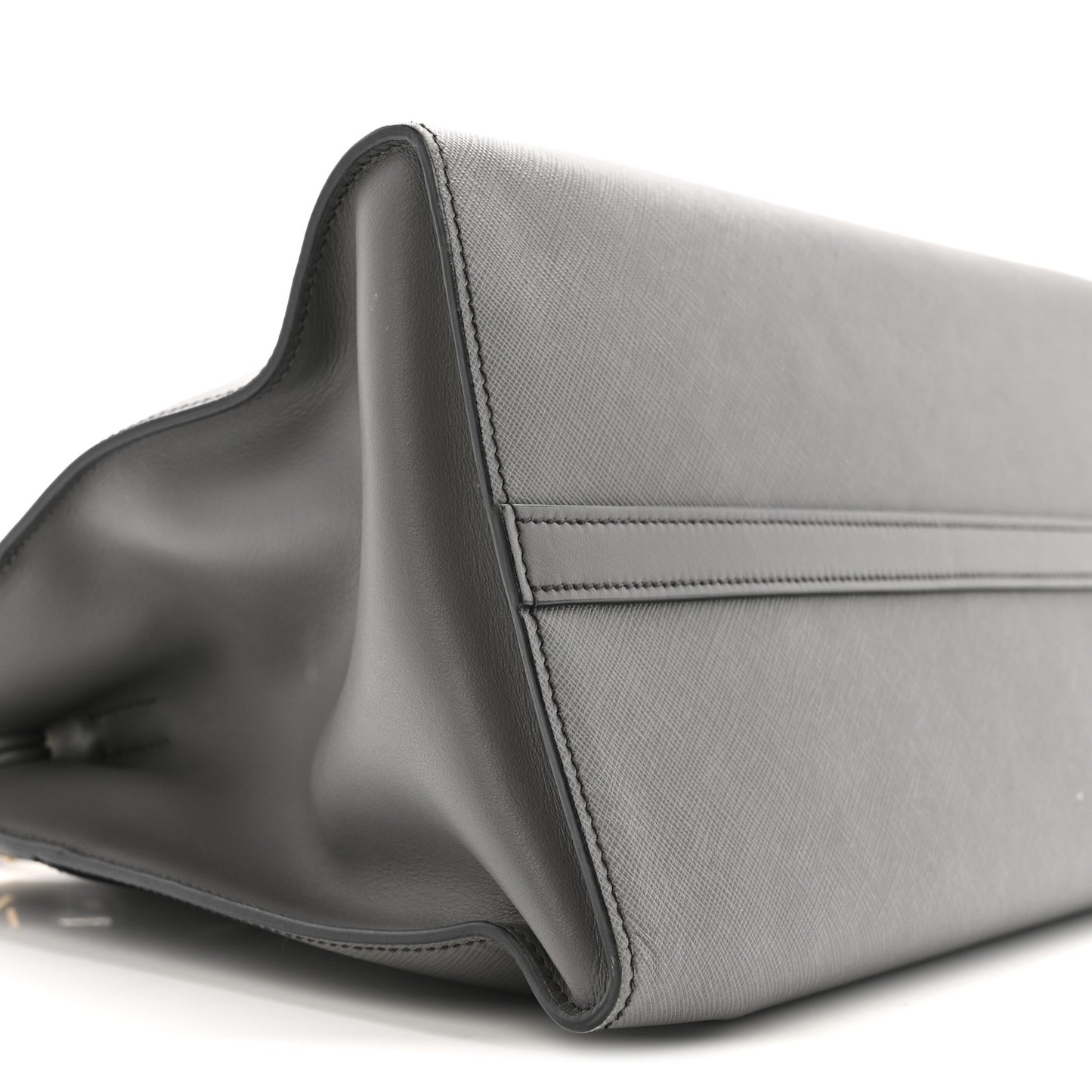Saffiano City Calfskin Medium Esplanade Tote Mercurio