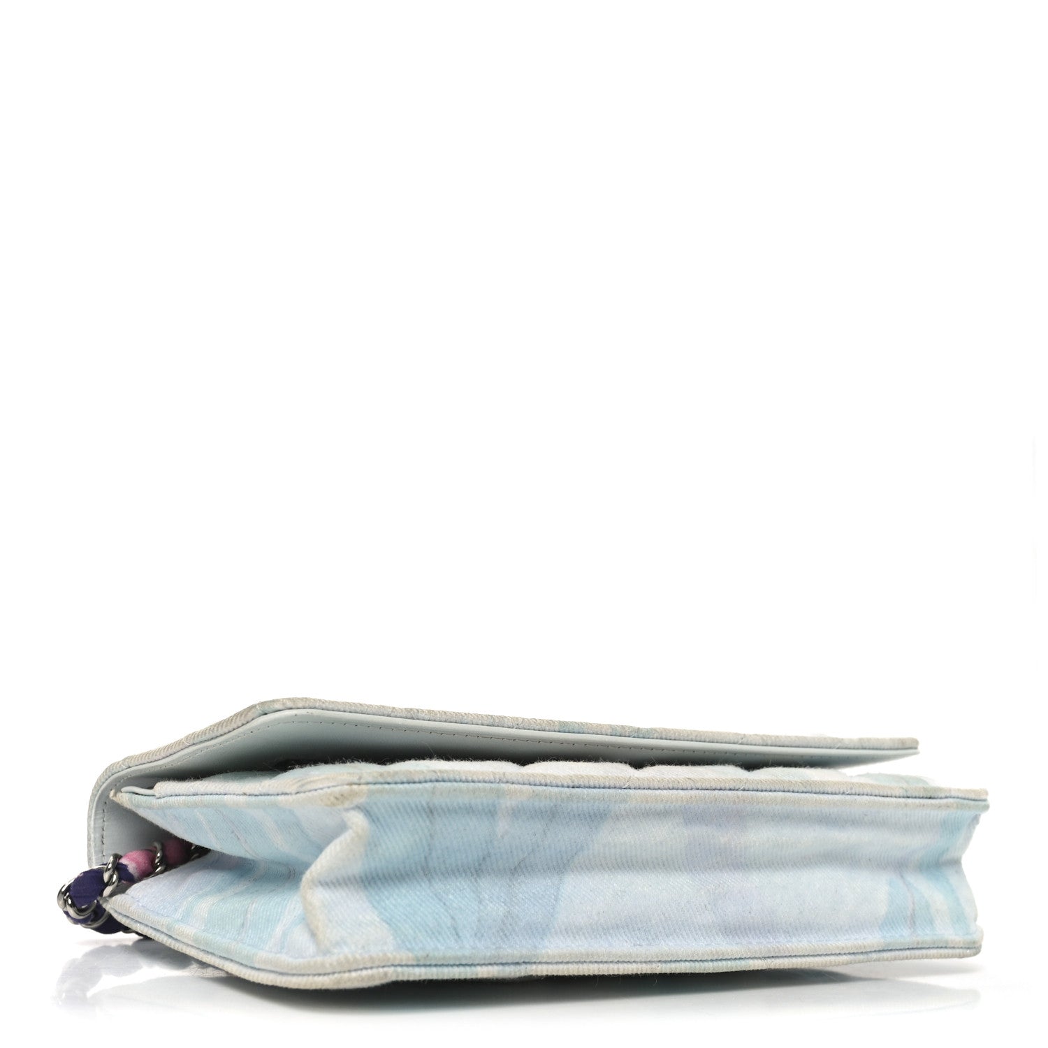 Chanel Canvas Quilted Jungle Jeans Wallet on Chain WOC Multicolor 4 of 11