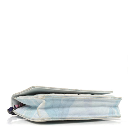 Chanel Canvas Quilted Jungle Jeans Wallet on Chain WOC Multicolor 4 of 11