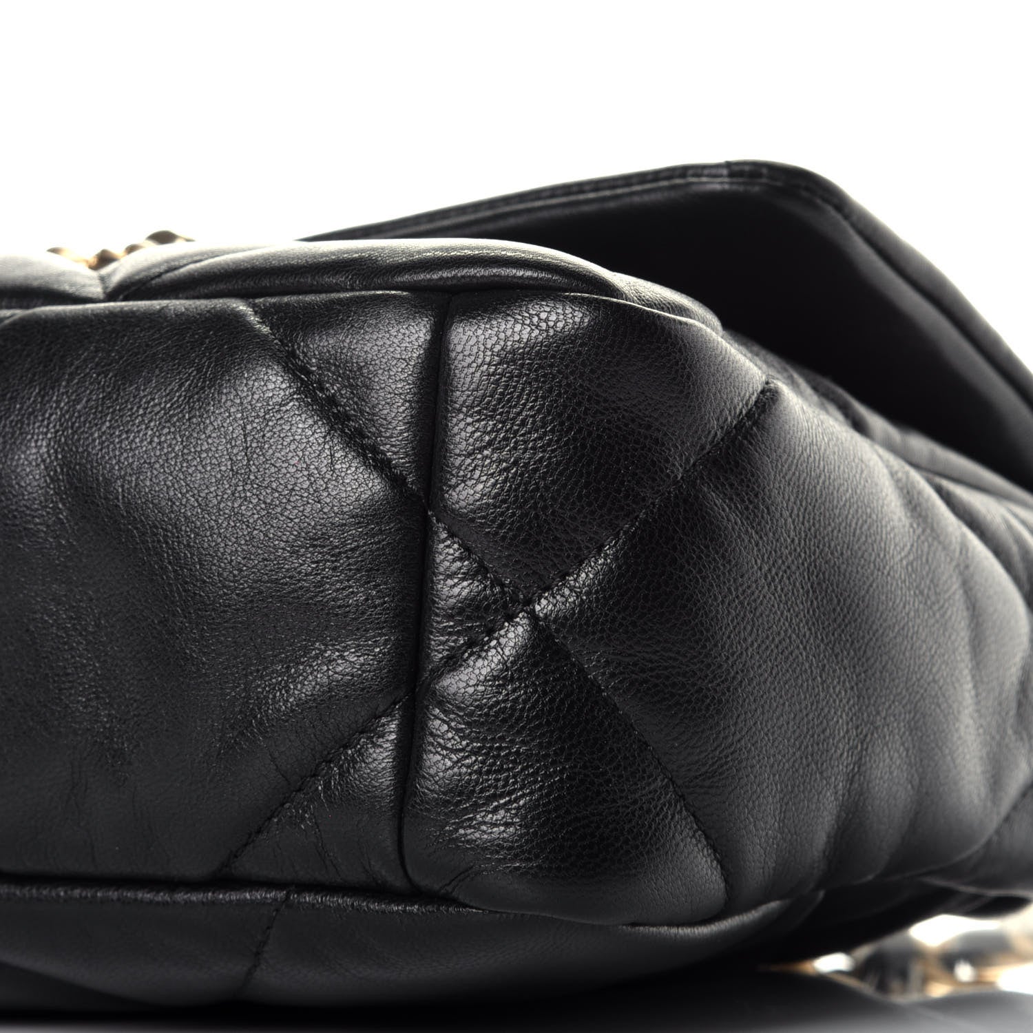 Chanel Goatskin Quilted Medium Chanel 19 Flap Black 10 of 11