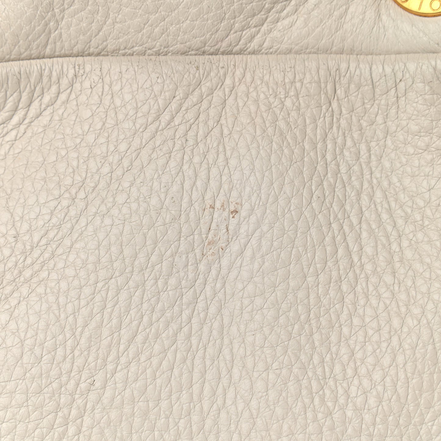 Calfskin Chain Tote Off White