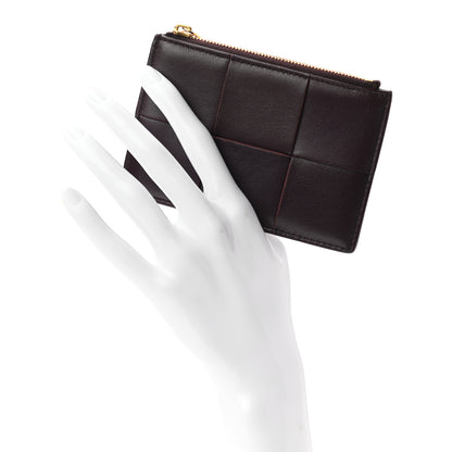 Bottega Veneta Nappa Maxi Intrecciato Card Holder Grape 2 of 6