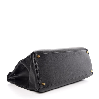 Hermes Taurillon Clemence Kelly 40 Black 4 of 35