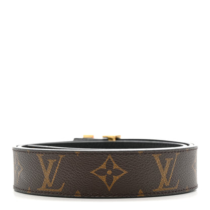 Louis Vuitton Calfskin Monogram 30mm LV Initiales Reversible Belt 90 36 Black 3 of 8
