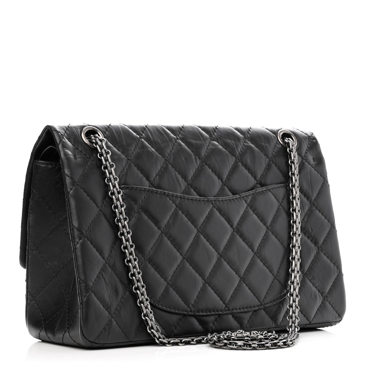 Chanel Aged Calfskin Quilted 2.55 Reissue 226 Flap Black 3 of 11