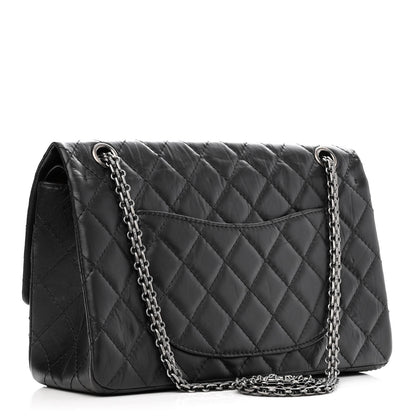 Chanel Aged Calfskin Quilted 2.55 Reissue 226 Flap Black 3 of 11