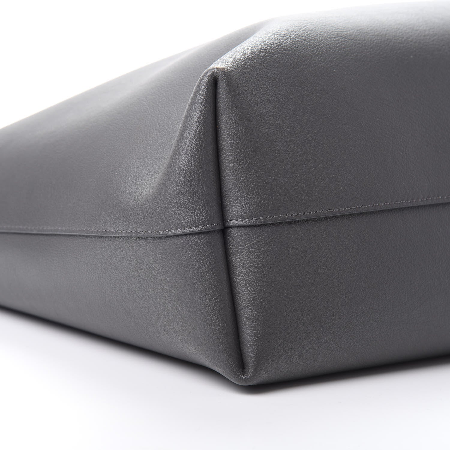 Saint Laurent Calfskin Large Shopping Tote Storm 10 of 12