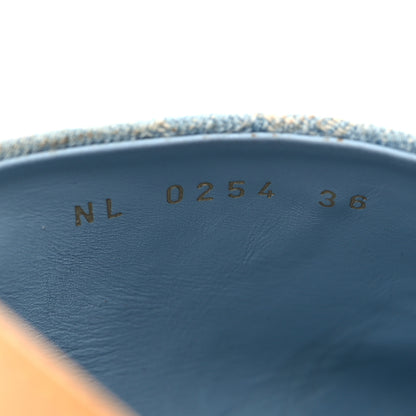 Louis Vuitton Monogram Washed Denim Aspen Platform Clog Mules 36 Blue 7 of 13