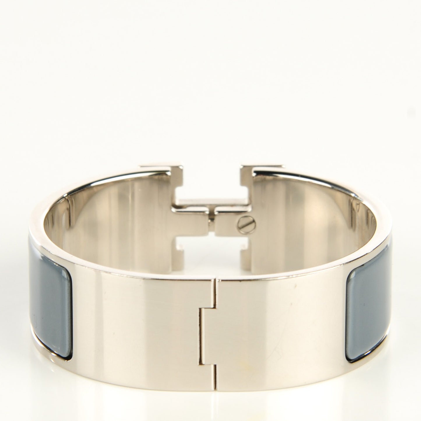 Enamel Wide Clic Clac H Bracelet PM Ardoise