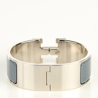 Hermes Enamel Wide Clic Clac H Bracelet PM Ardoise 3 of 6