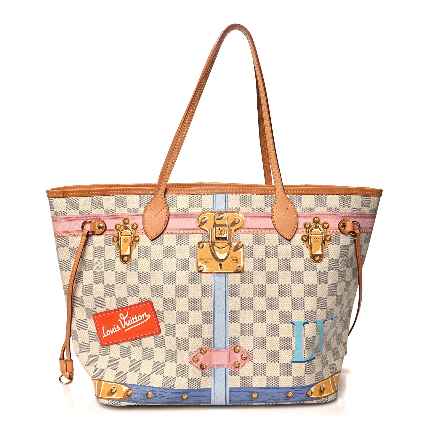 Damier Azur Summer Trunks Neo Neverfull MM