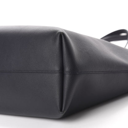 Saint Laurent Calfskin Large Shopping Tote Deep Marine 7 of 20