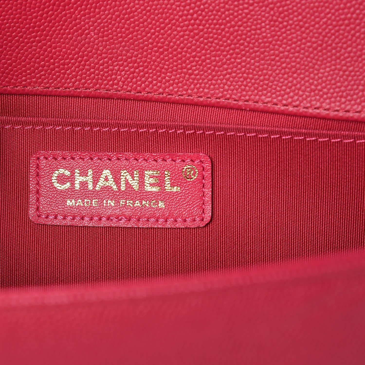 Chanel Caviar Quilted Medium Boy Flap Fuchsia 6 of 9