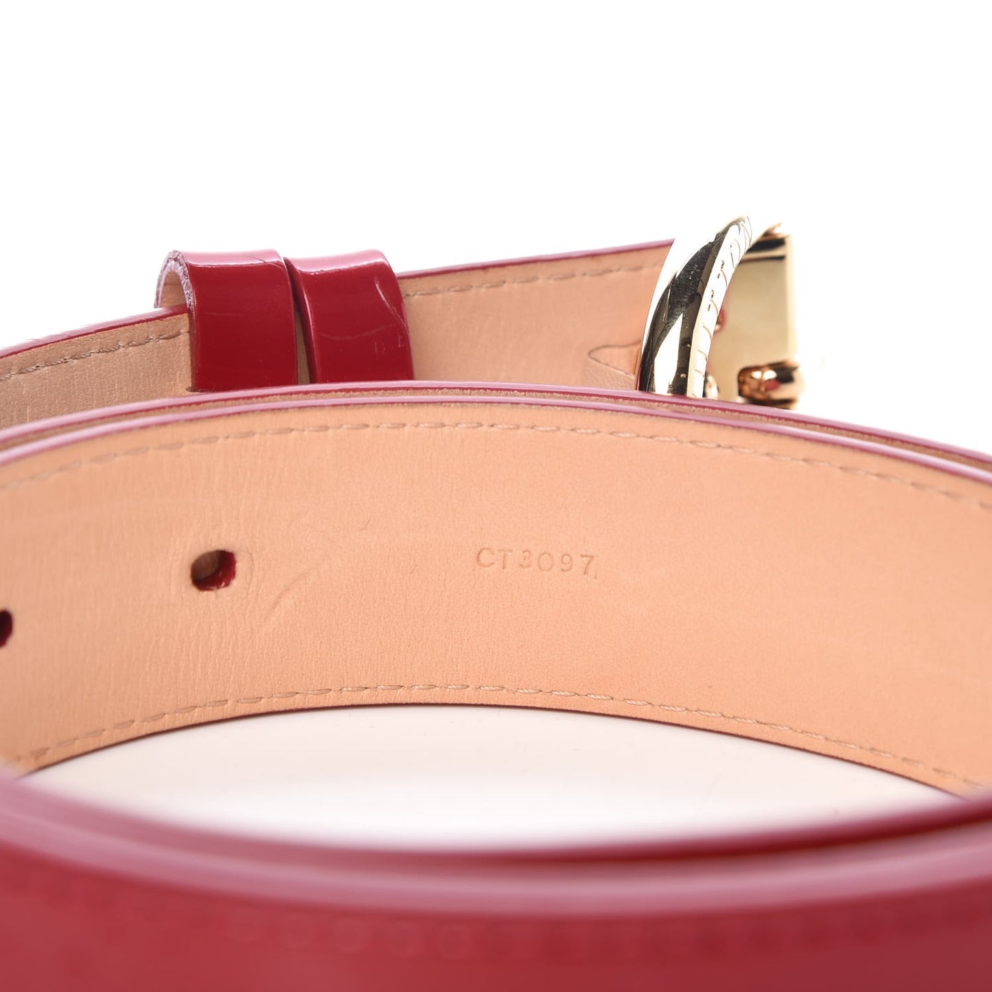 Vernis Ceinture 30mm Belt 90 36 Rouge