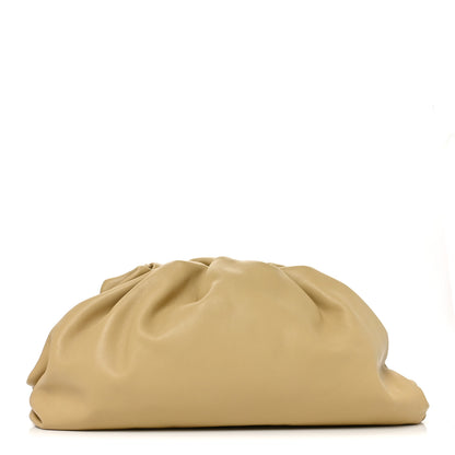 Bottega Veneta Smooth Butter Calf The Pouch Oversized Clutch Tapioca 1 of 11